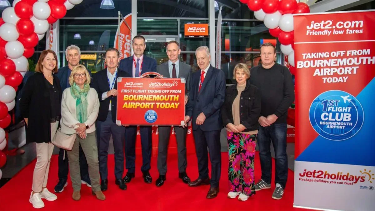 Jet2 celebrate first flight from Bournemouth Airport