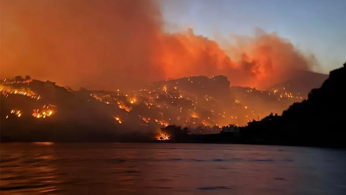 Forest fire on the Greek island of Crete: 5,000 evacuated