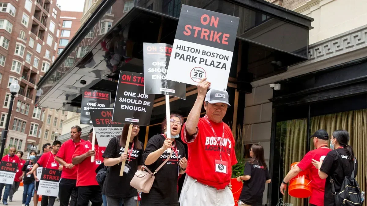 10,000 hotel workers went on strike, saying “The hotel industry has lost its way”