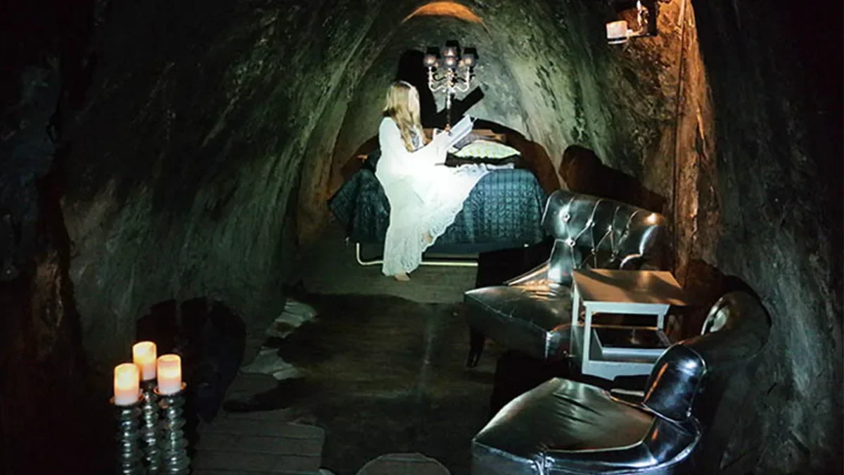 A 155-Meter-Deep silver mine transformed into a hotel