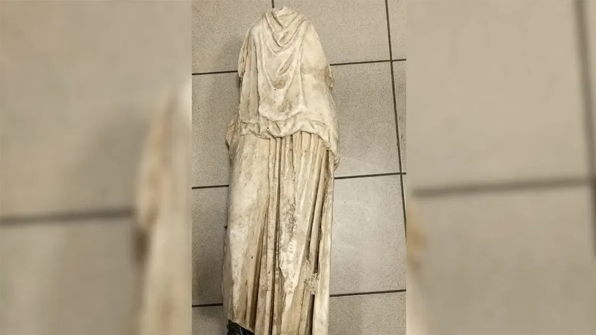 2,000-year-old ancient Greek statue found in garbage bag