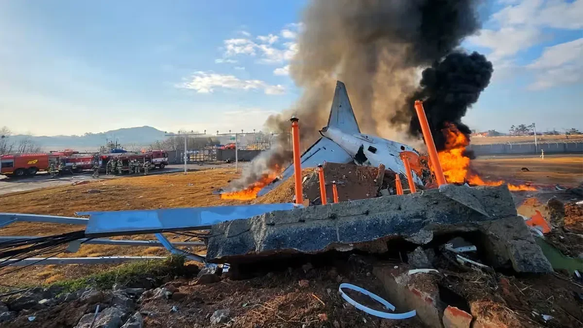 Plane crash in South Korea: 179 people killed