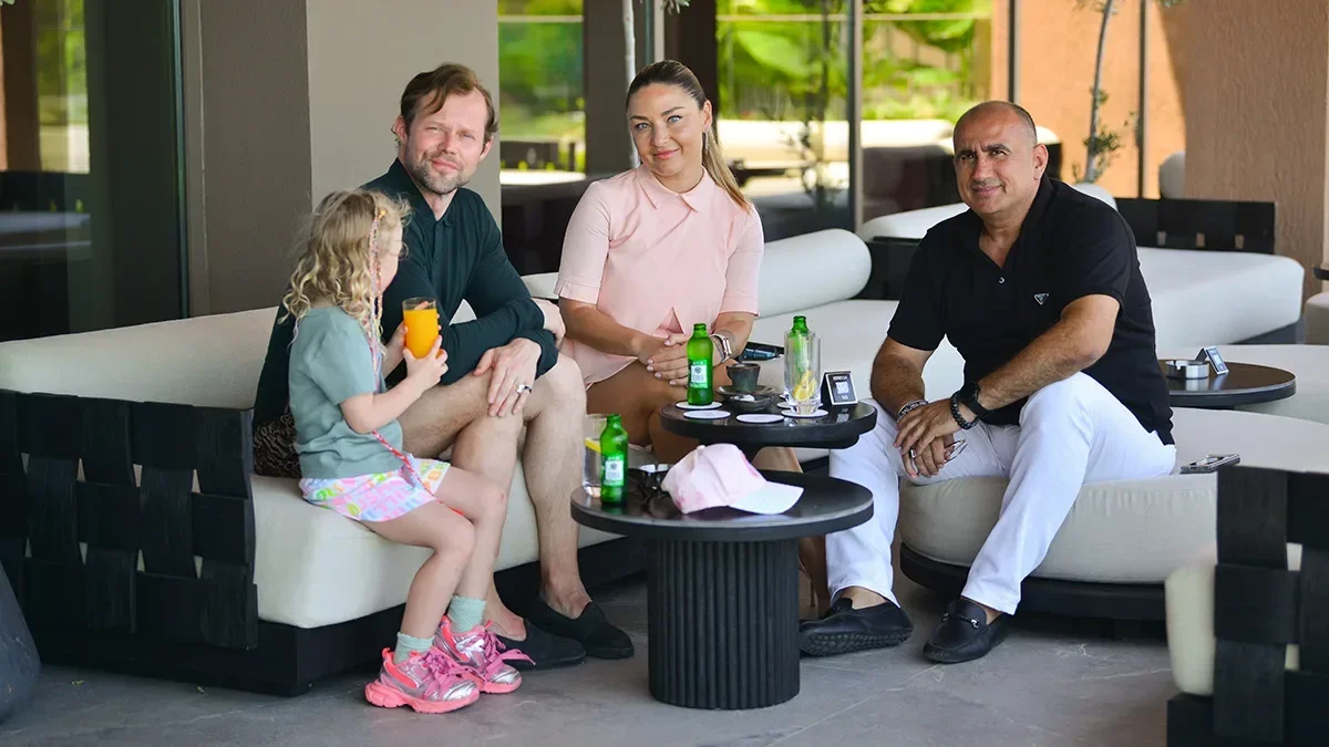 Famous Russian actor in Lusso Sorgun for vacation