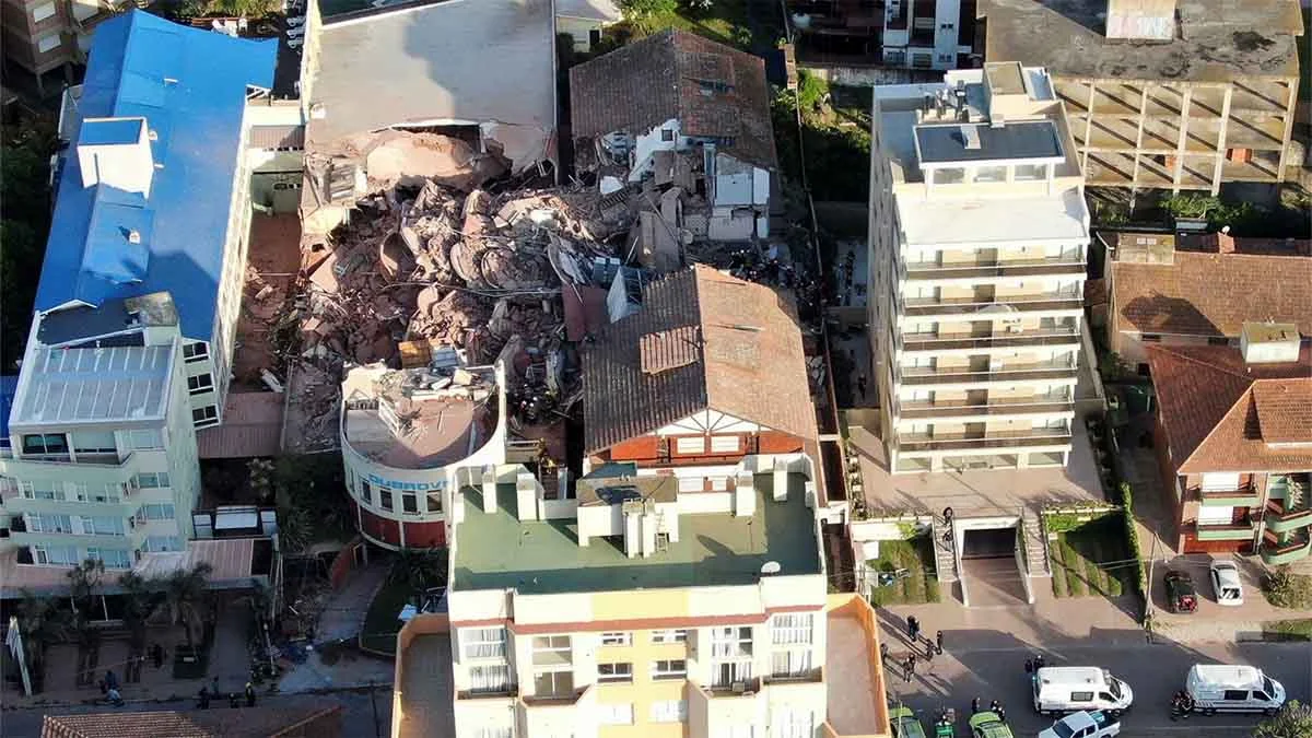 Unauthorized construction work on 10-story hotel collapses in Argentina
