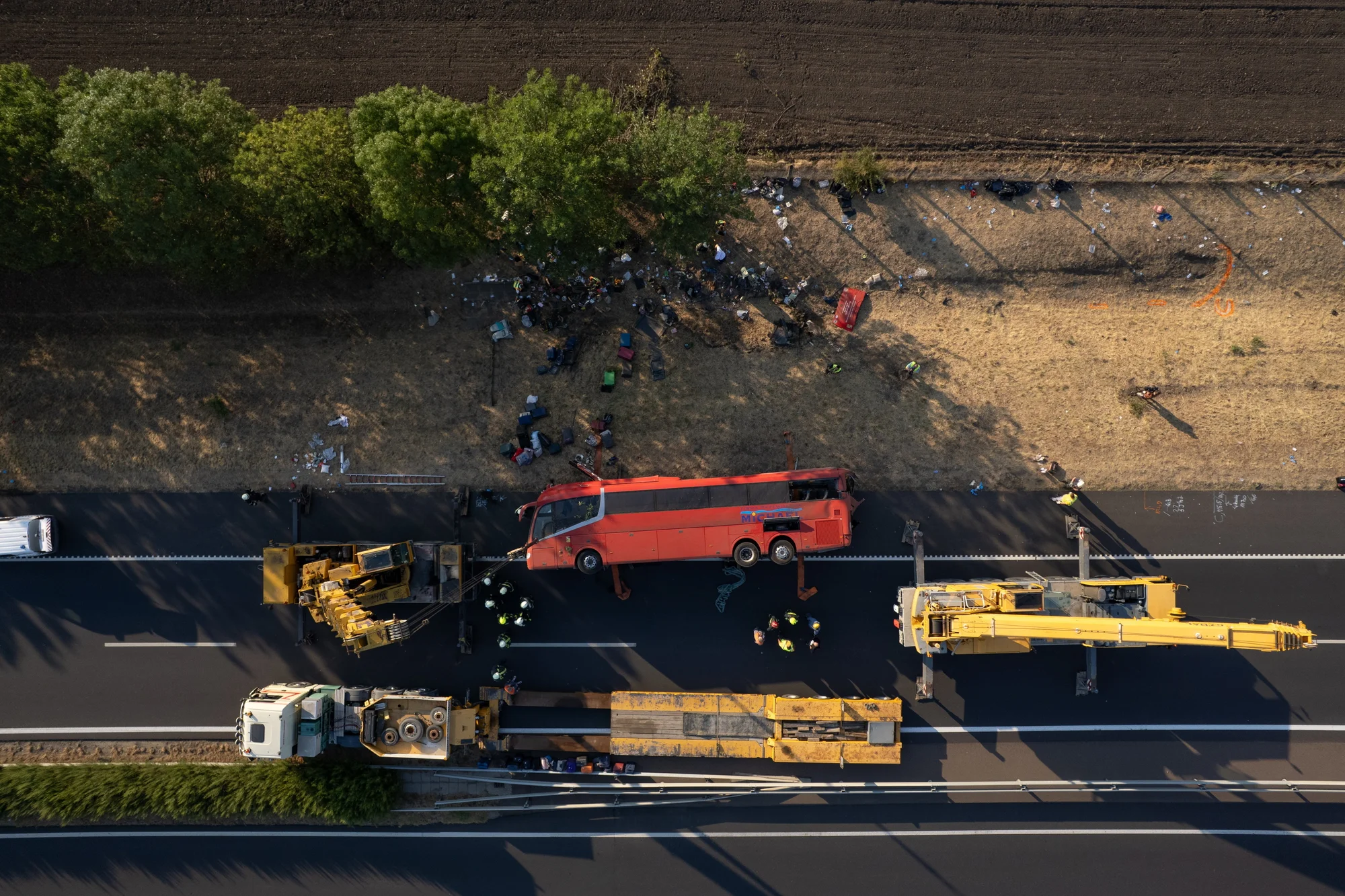 Bus carrying Polish tourists crashes in Hungary: 12 Dead