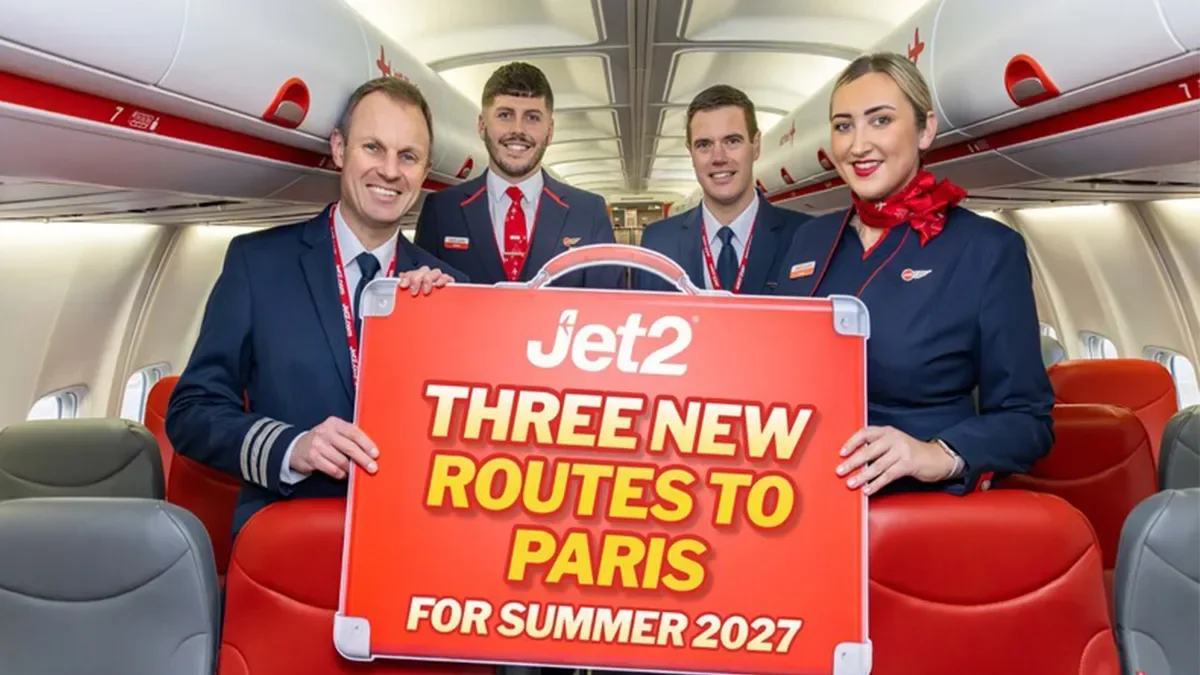 Jet2 says Bonjour to three new routes to Paris for summer’27