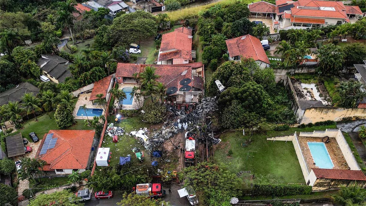 Plane crash in Brazil: 10 dead