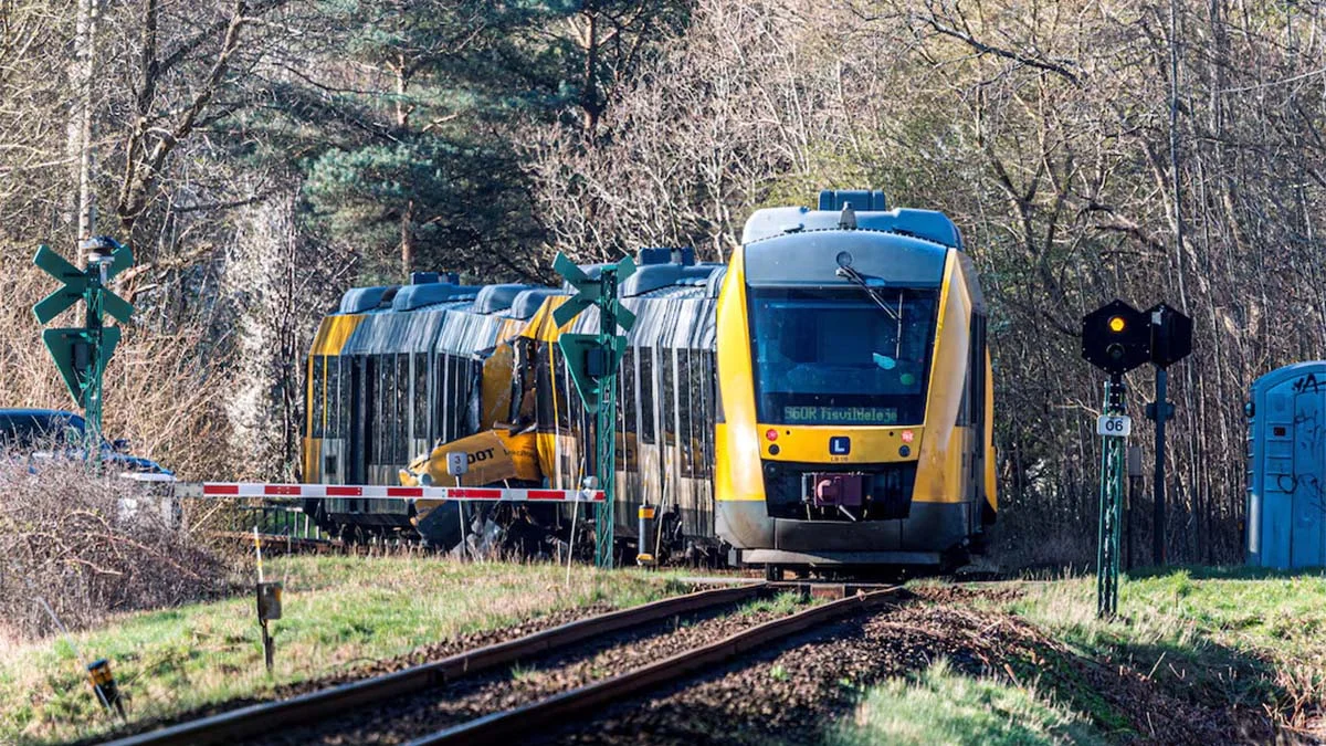Two trains collided in Denmark